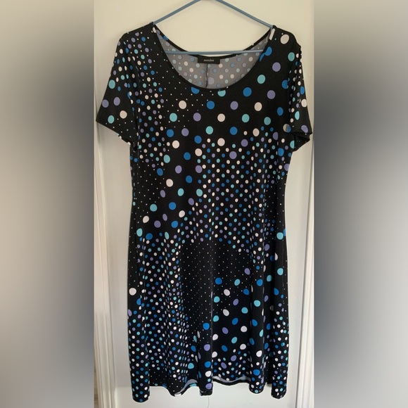 mandee Dresses Mandee Ladies Summer Dress In Blue Tones Size Large Poshmark